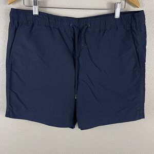 Everlane Mens M Blue 100% Nylon The Swim Short Drawstring Waist